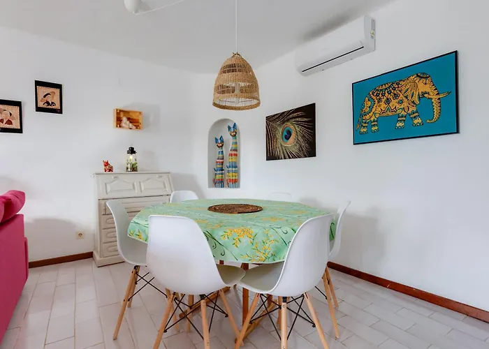 아파트 Casa Nini - 6 Com Ac E A 100 M Da Monica Isabel 알부페이라